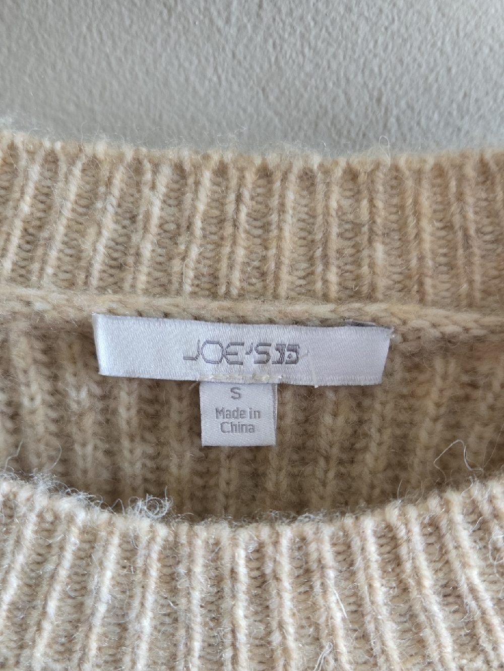 Joe's Jeans The Rey Sweater Double Cream Colour Size Small - Picture 3 of 10